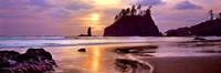 Framed Sunset at Second Beach, Olympic National Park, Washington State