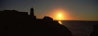 Framed Lighthouse on the coast, Cape Sao Vincente, Sagres, Algarve, Portugal