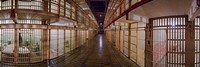 Framed Corridor of a prison, Alcatraz Island, San Francisco, California, USA
