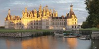Framed Castle at the waterfront, Chateau Royal de Chambord, Chambord, Loire-Et-Cher, Loire Valley, Loire River, Centre Region, France