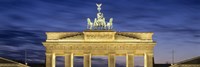 Framed Quadriga statue on Brandenburg Gate, Pariser Platz, Berlin, Germany