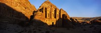 Framed Deep shadows at the monastery, Al Deir Temple, Wadi Musa, Petra, Jordan