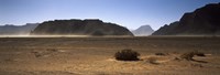 Framed Windswept desert, Wadi Rum, Jordan