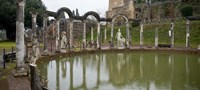 Framed Reflecting pool in Hadrian's Villa, Tivoli, Lazio, Italy