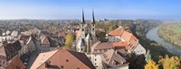Framed Old town viewed from Blue Tower, Bad Wimpfen, Baden-Wurttemberg, Germany
