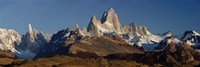 Framed Mountains, Mt Fitzroy, Cerro Torre, Argentine Glaciers National Park, Patagonia, Argentina