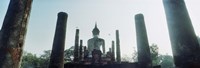 Framed Statue of Buddha at a temple, Sukhothai Historical Park, Sukhothai, Thailand