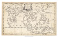 Framed Map of East Indies