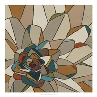 Framed Stained Glass Floral II