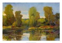 Framed Monet's Water Lily Pond I