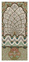 Framed Peacock Tapestry II