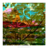 Framed Abstract Leaf Study III