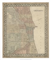 Framed Plan of Chicago