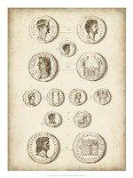 Framed Antique Roman Coins I