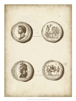 Framed Antique Roman Coins VI