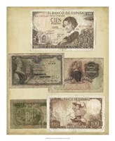Framed Antique Currency I