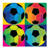 Framed Ball Four-Soccer