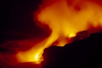 Framed Lava from an Erupting Volcano, Big Island, Hawaii