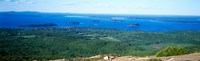 Framed High angle view of a bay, Frenchman Bay, Bar Harbor, Hancock County, Maine, USA