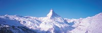 Framed Mt Matterhorn Valais Sunnegga Switzerland