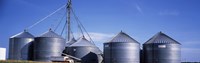 Framed Grain storage bins, Nebraska, USA