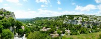 Framed High angle view of limestone hills with houses, Les Baux-de-Provence, Bouches-Du-Rhone, Provence-Alpes-Cote d'Azur, France