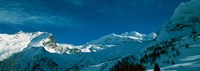 Framed Snowcapped mountain range, Simplon Pass, Valais Canton, Switzerland