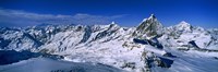 Framed Snow Covered Swiss Alps, Switzerland