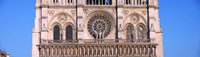 Framed Architectural detail of a cathedral, Notre Dame de Paris, Paris, Ile-de-France, France