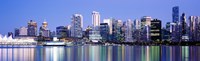 Framed Vancouver skyline, British Columbia, Canada