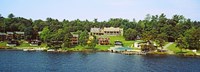 Framed Buildings along Lake George, New York State, USA