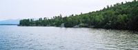 Framed View from a boat, Lake George, New York State, USA