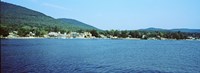 Framed View of a dock, Lake George, New York State, USA