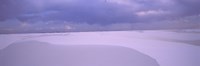 Framed White Sand Dunes in New Mexico