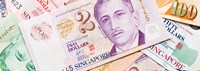 Framed Close-up of Singaporean currency