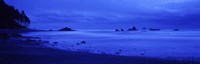 Framed Surf on the beach, Ruby Beach, Olympic National Park, Olympic Peninsula, Washington State, USA