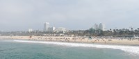Framed Santa Monica Beach, Santa Monica, Los Angeles County, California, USA