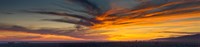 Framed Clouds in the sky at dusk, Marina Del Rey, Santa Monica, Los Angeles, California, USA