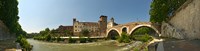 Framed Bridge across a river, Pons Fabricius, Tiber River, Rome, Lazio, Italy