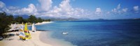 Framed High angle view of the beach, Kailua Beach, Oahu, Hawaii, USA