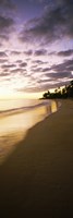 Framed Beach at sunset, Lanikai Beach, Oahu, Hawaii, USA