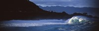 Framed Waves in the Pacific ocean, Waimea, Oahu, Hawaii, USA