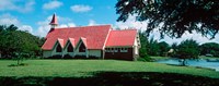 Framed Church in a field, Cap Malheureux Church, Mauritius island, Mauritius