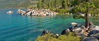 Framed Boulders at Sand Harbor, Lake Tahoe, Nevada, USA