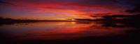 Framed Reflection of clouds in water, Rarotonga, Cook Islands, New Zealand