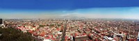 Framed Aerial view of cityscape, Mexico City, Mexico