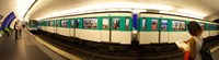 Framed 360 degree view of a metro train, Paris, Ile-de-France, France