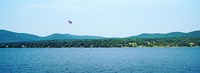 Framed Parasailing on Lake George, New York State, USA