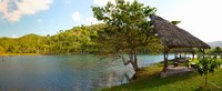 Framed Picnic area at pond, Las Terrazas, Pinar Del Rio Province, Cuba