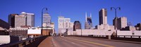 Framed Road into downtown Nashville, Tennessee, USA 2013